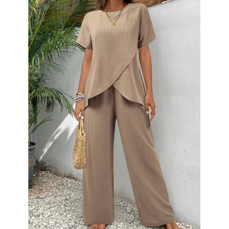 Lorrina | Completo Elegante Morbido in Due Pezzi