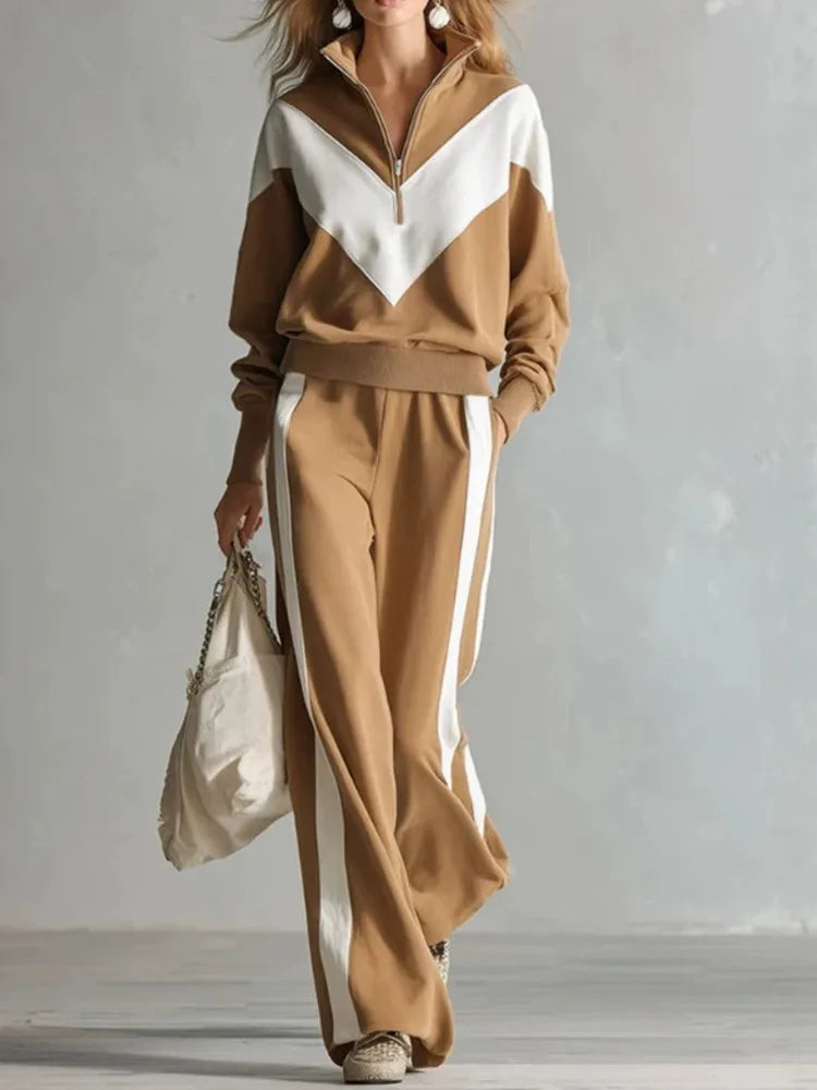 Rosalind | Colour-Block Zip Co-ord Set