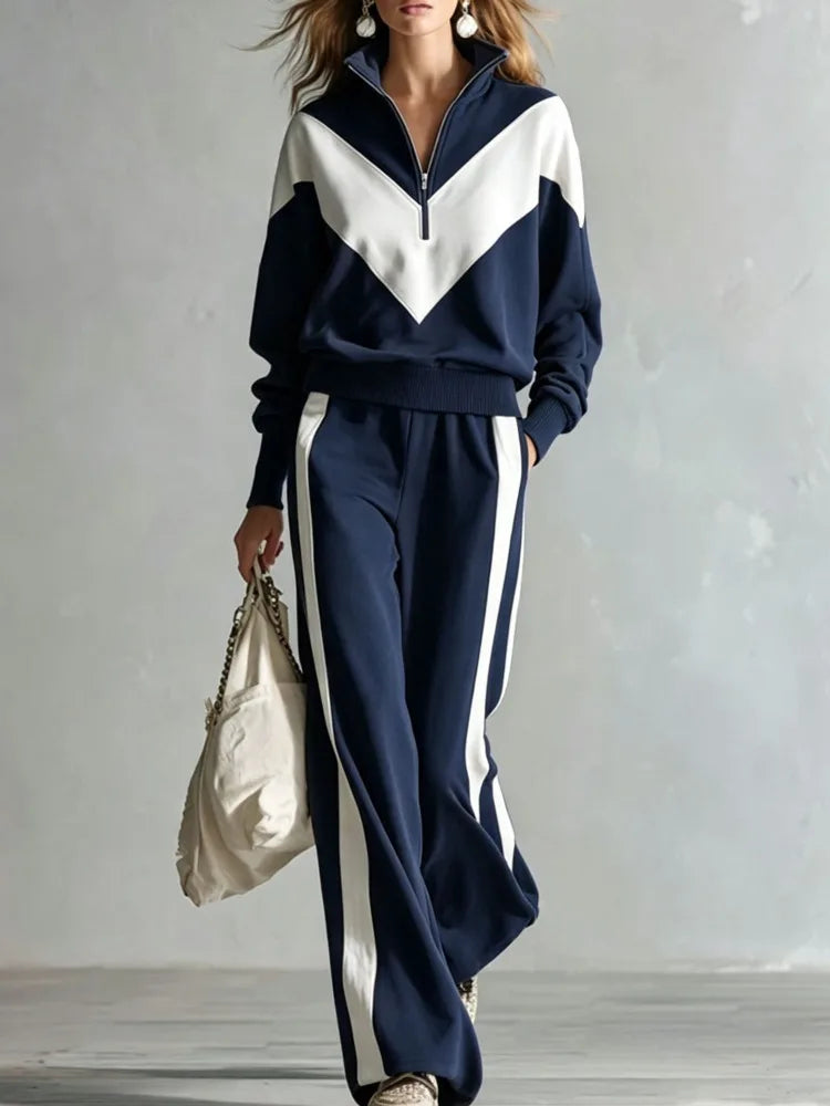 Rosalind | Colour-Block Zip Co-ord Set