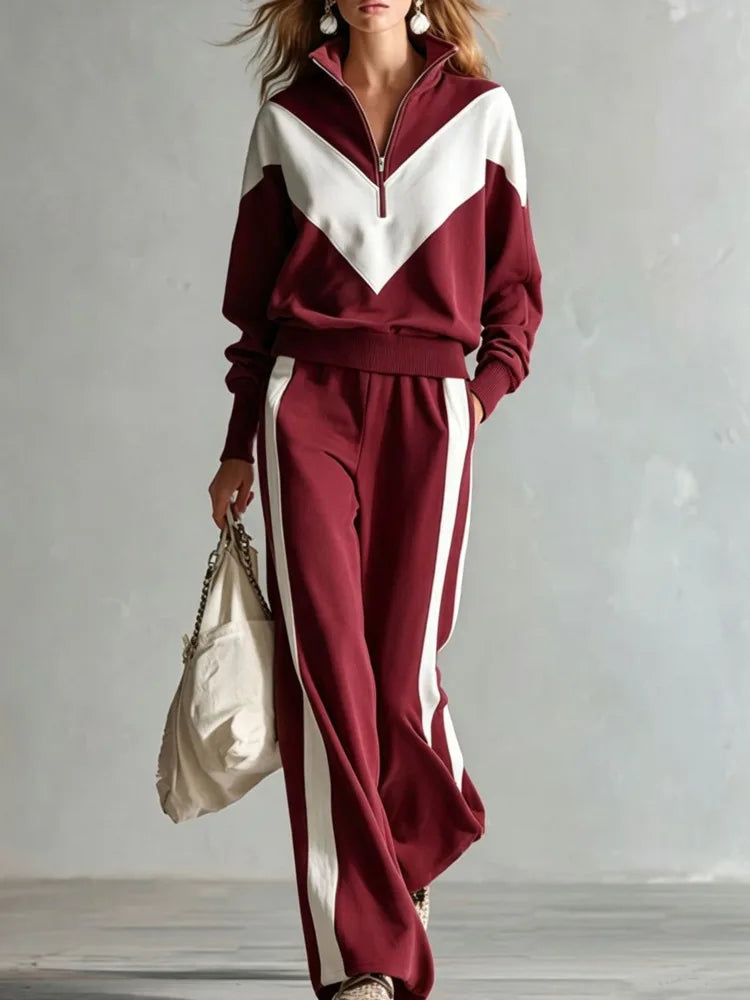 Rosalind | Colour-Block Zip Co-ord Set