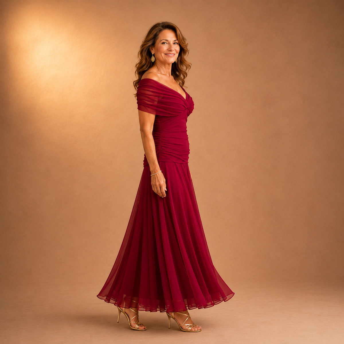 Delilah | Abito Midi Floreale con Spalle Scoperte