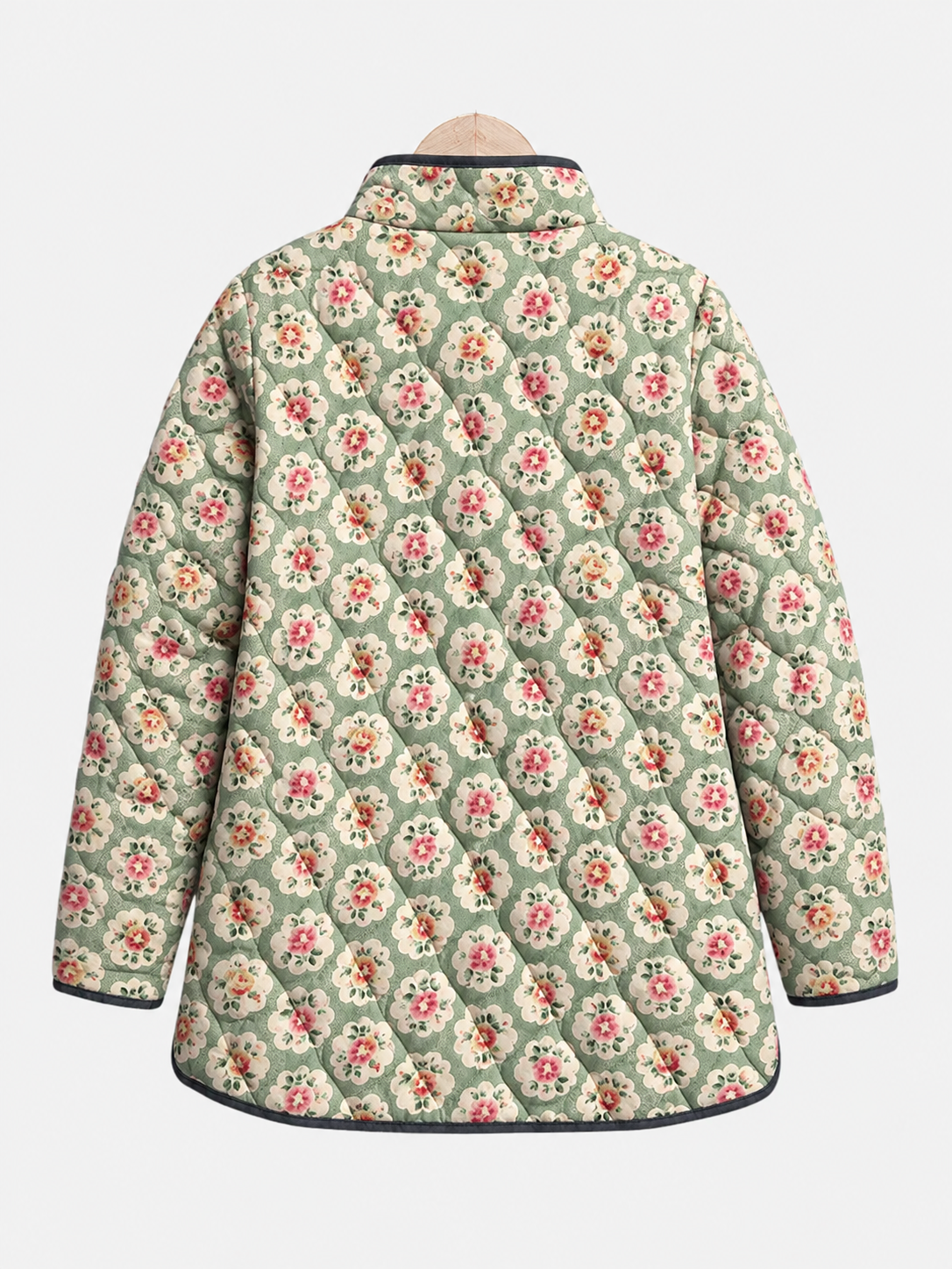 Amelia | Floral Tapestry Quilted Jacket