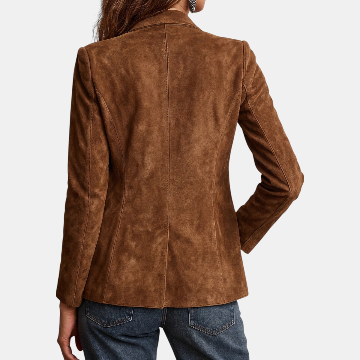 Isabelle | Tailored Suede-Look Blazer