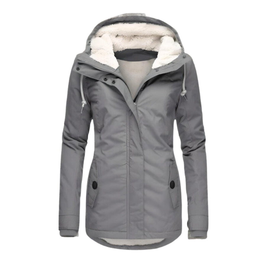 Annika | Women’s All-Weather Sherpa-Lined Hooded Parka – Water-Repellent