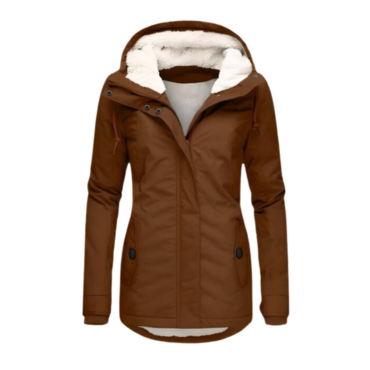 Annika | Women’s All-Weather Sherpa-Lined Hooded Parka – Water-Repellent