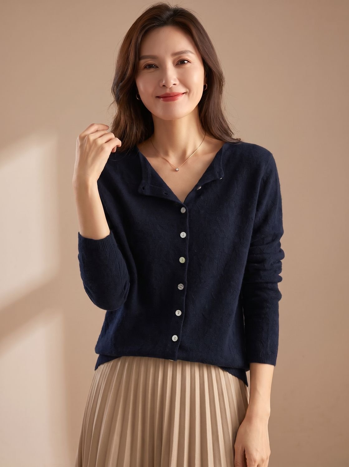 Beatrix | Soft Asymmetric Button Jumper