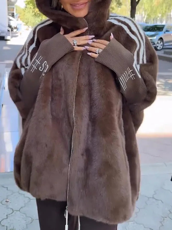 Marguerite | Hooded Faux Fur Jacket