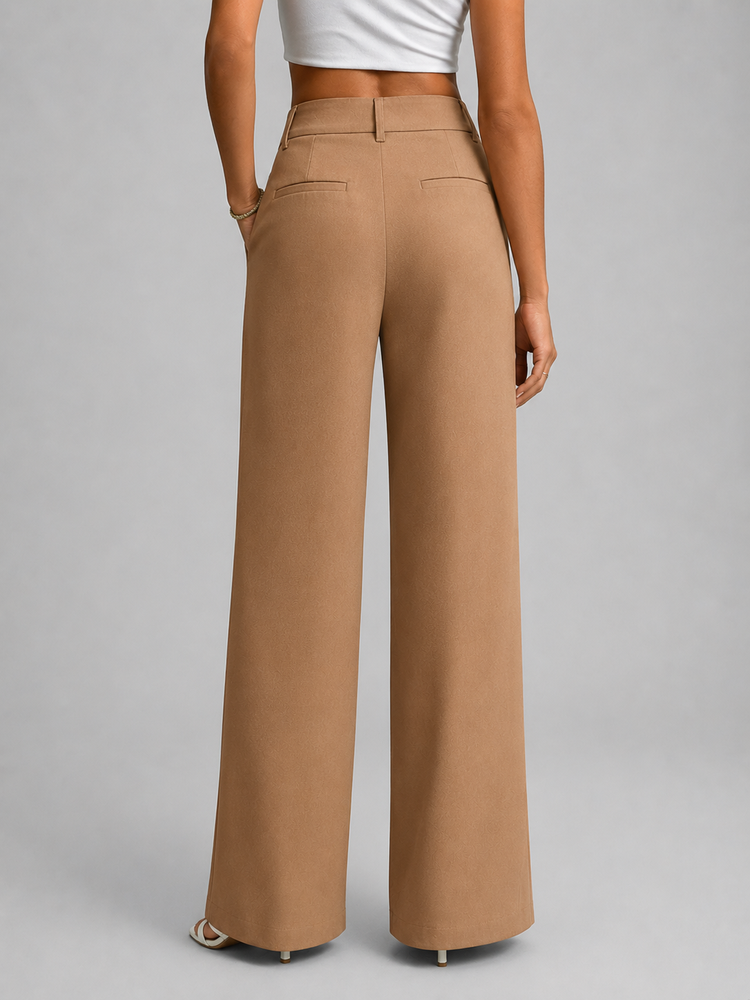 Phoebe | Pleated Wide-Leg Trousers