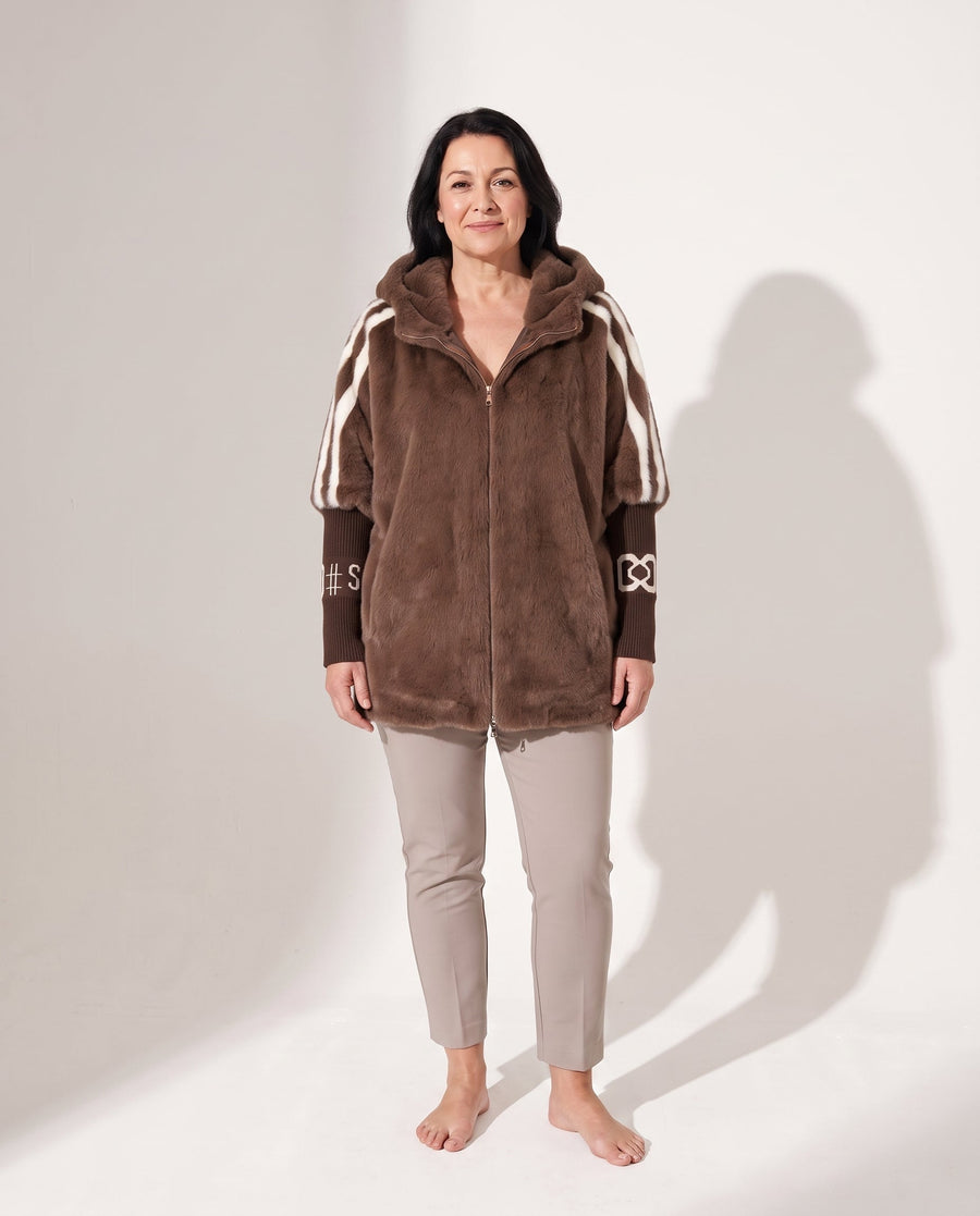 Marguerite | Hooded Faux Fur Jacket