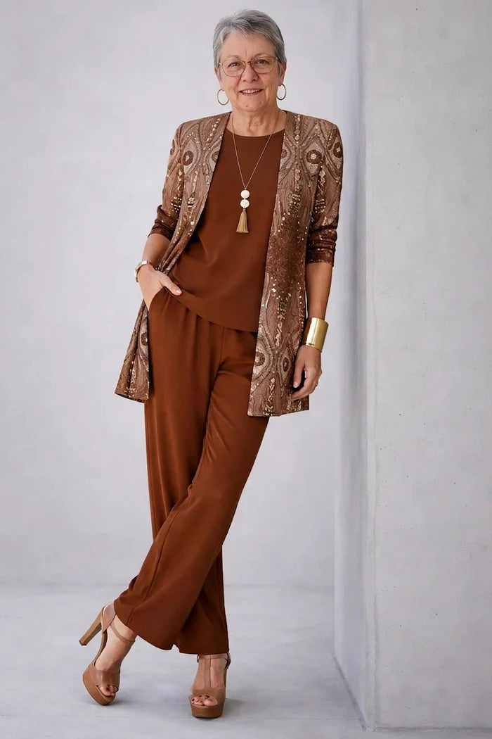 Eleanora | Printed Three-Piece Occasion Set