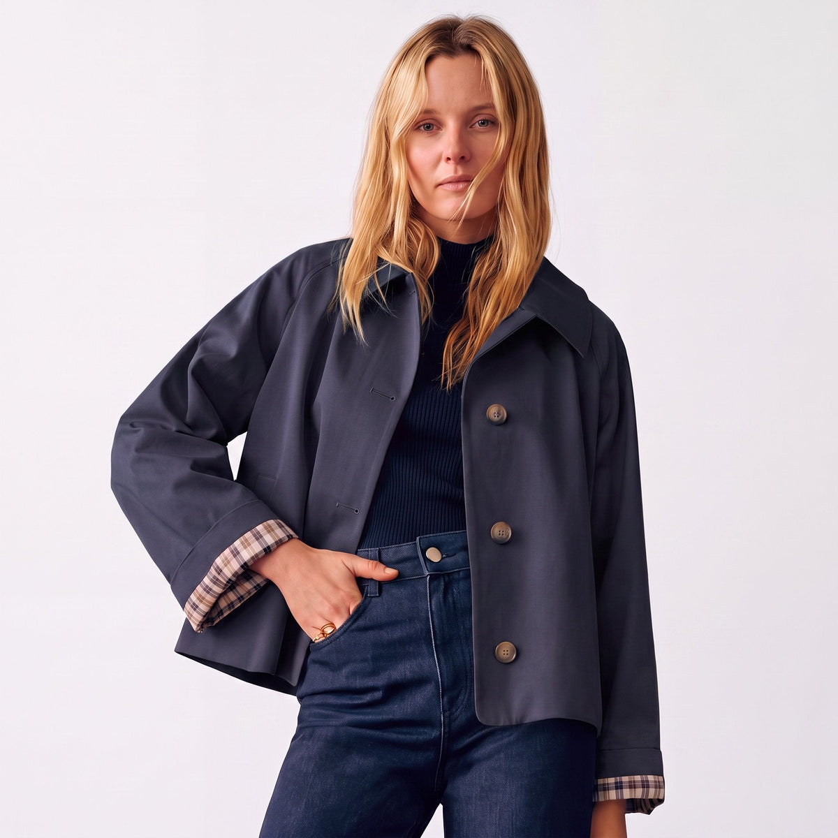 Beatrix | Cropped Button-Front Jacket