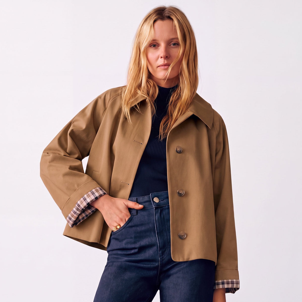 Beatrix | Cropped Button-Front Jacket