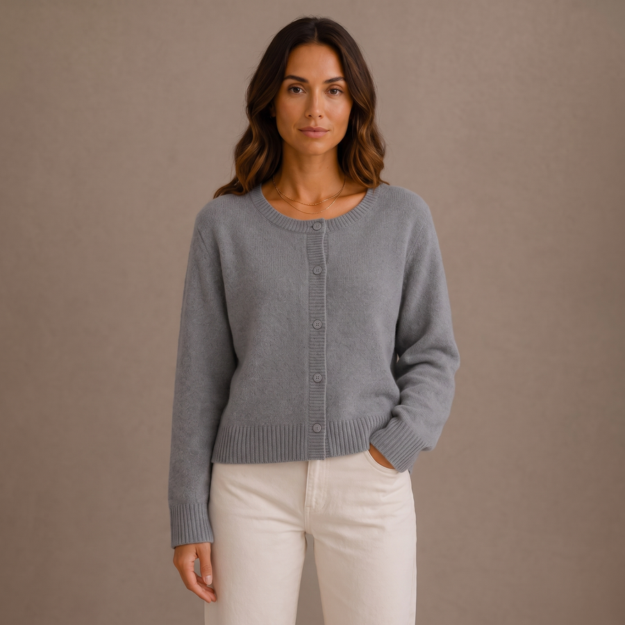 Eleanor | Classic Crew Neck Cardigan