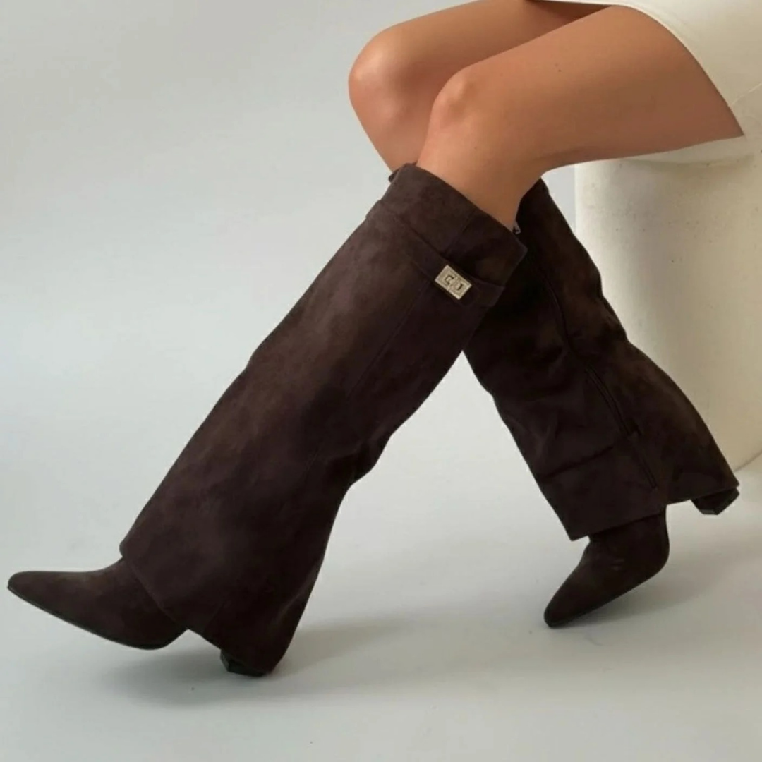 Genevieve | Fold-Over Knee Boots