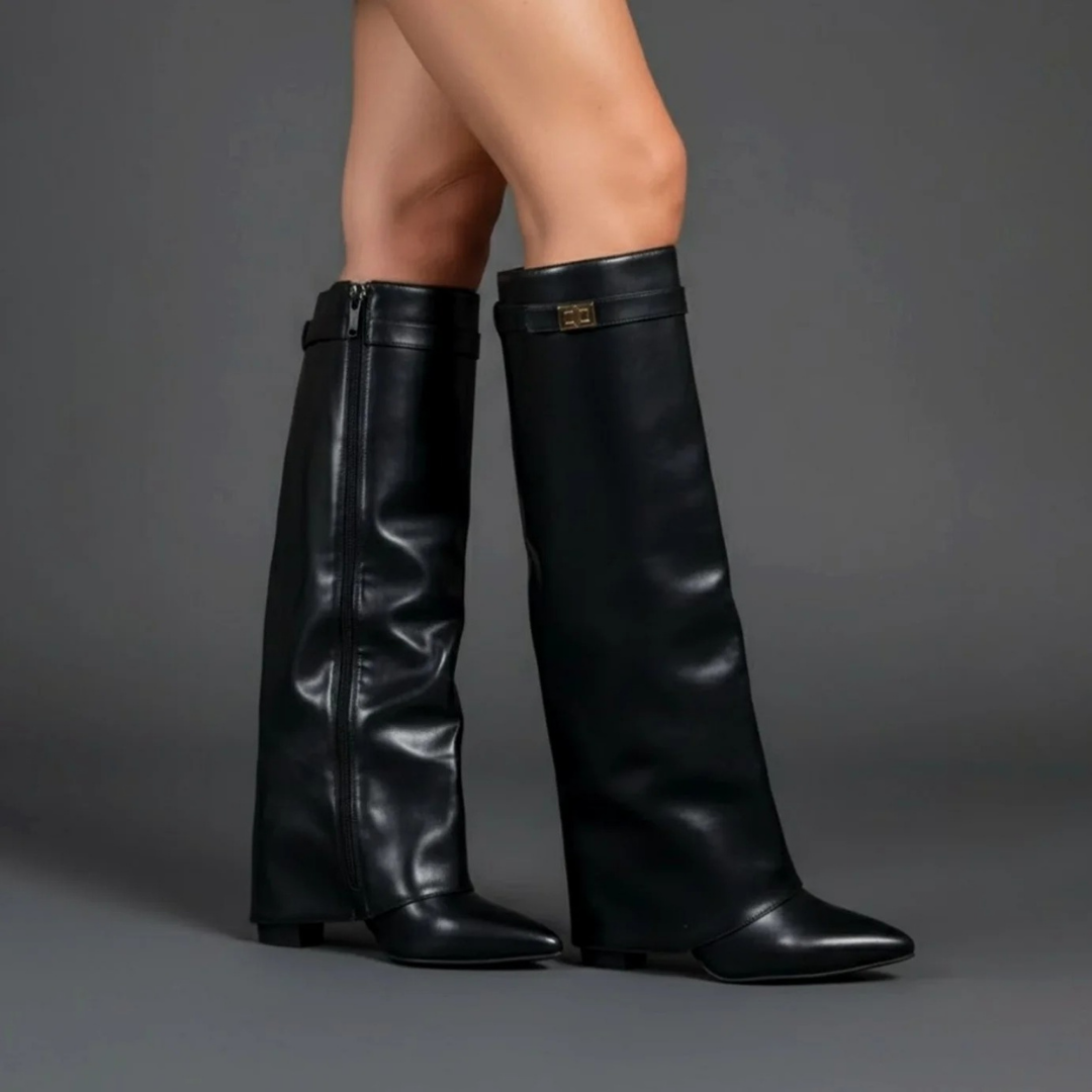 Genevieve | Fold-Over Knee Boots