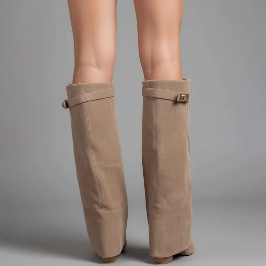 Genevieve | Fold-Over Knee Boots