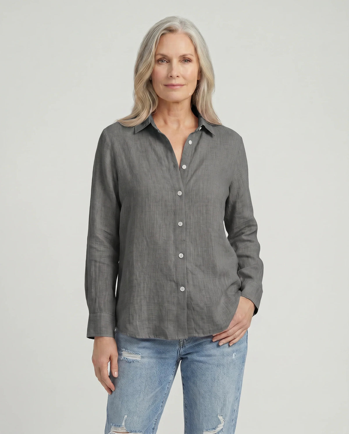 Women Shirt with Button Placket | Casual Style