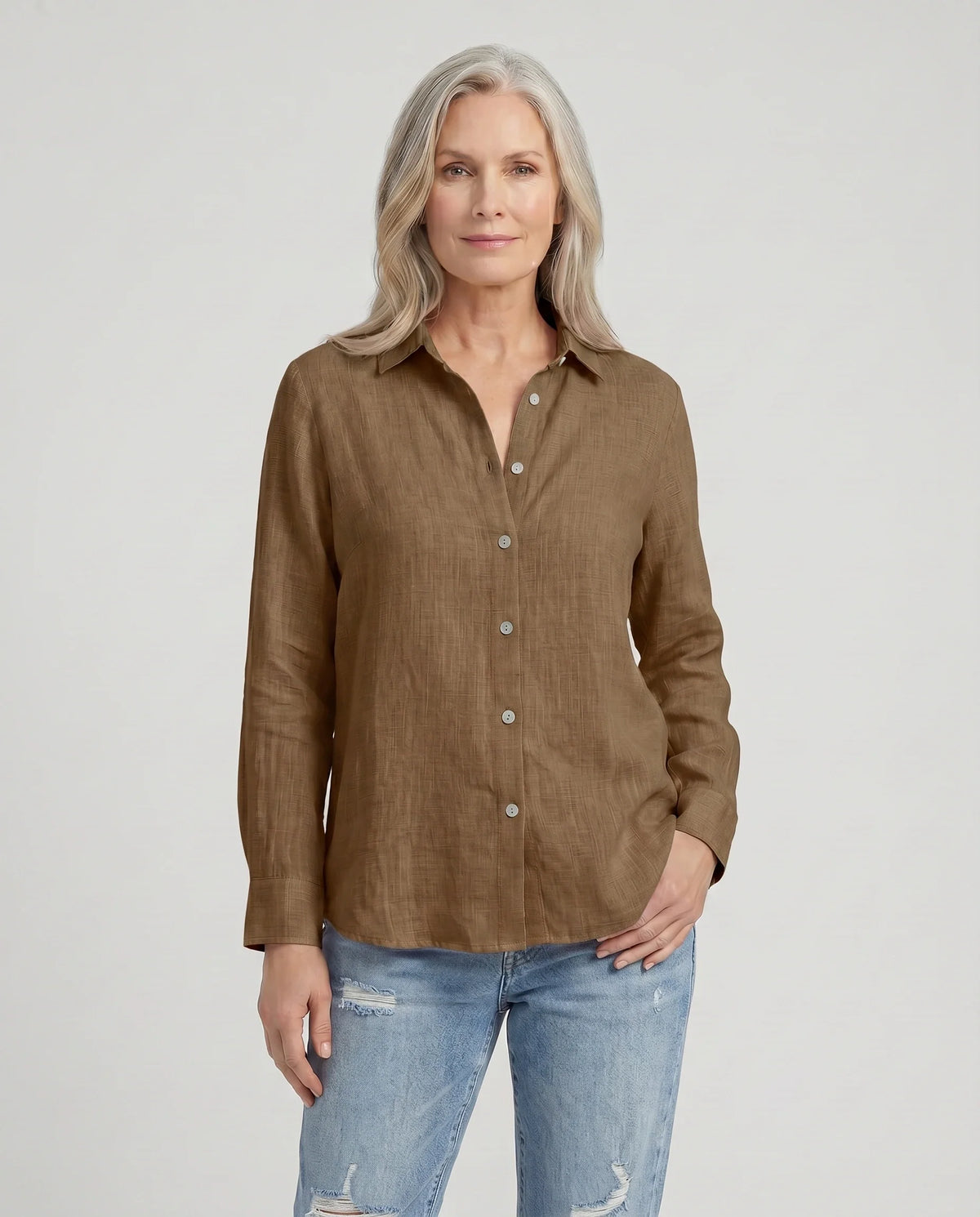 Women Shirt with Button Placket | Casual Style