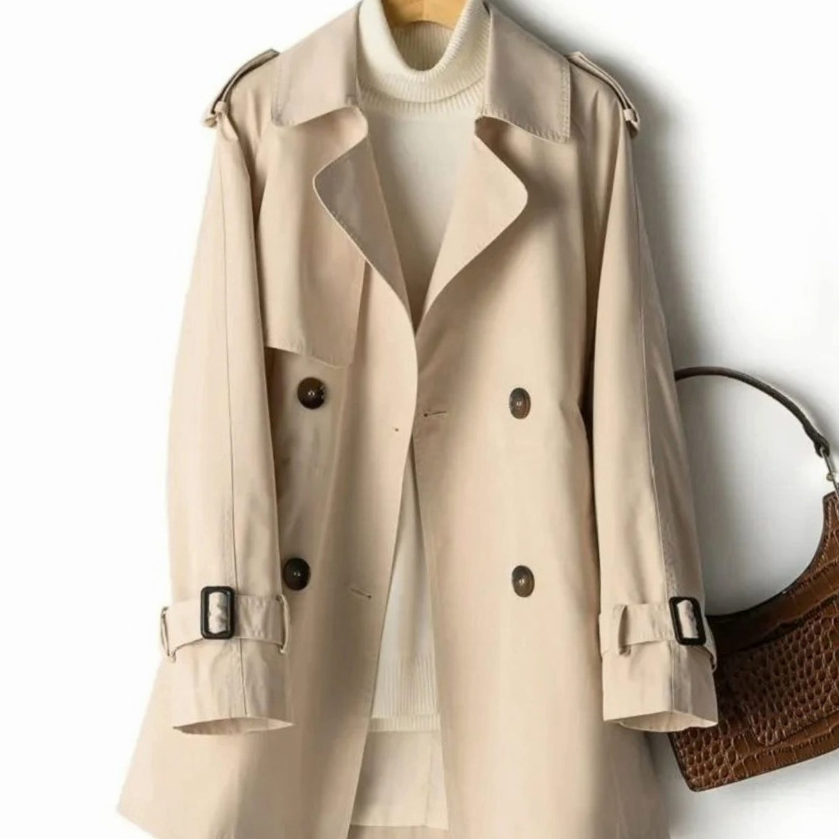 Rosamund | Classic Double-Breasted Trench